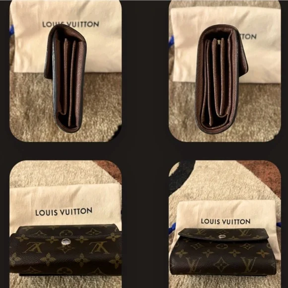 LOUIS VUITTONPortefeuille Alexandre Trifold Wallet w/ Dust Bag.